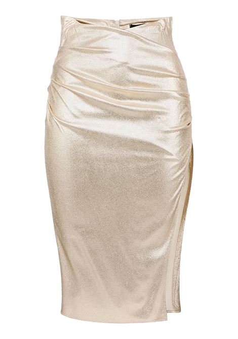 Crepe skirt with slit ELISABETTA FRANCHI | skirts | GO38302E2610